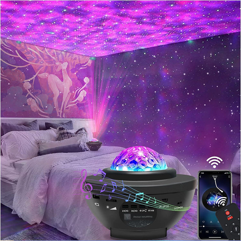 Mini lampe LED Bluetooth multicolore avec télécommande – Éclairage d’ambiance pour chambre