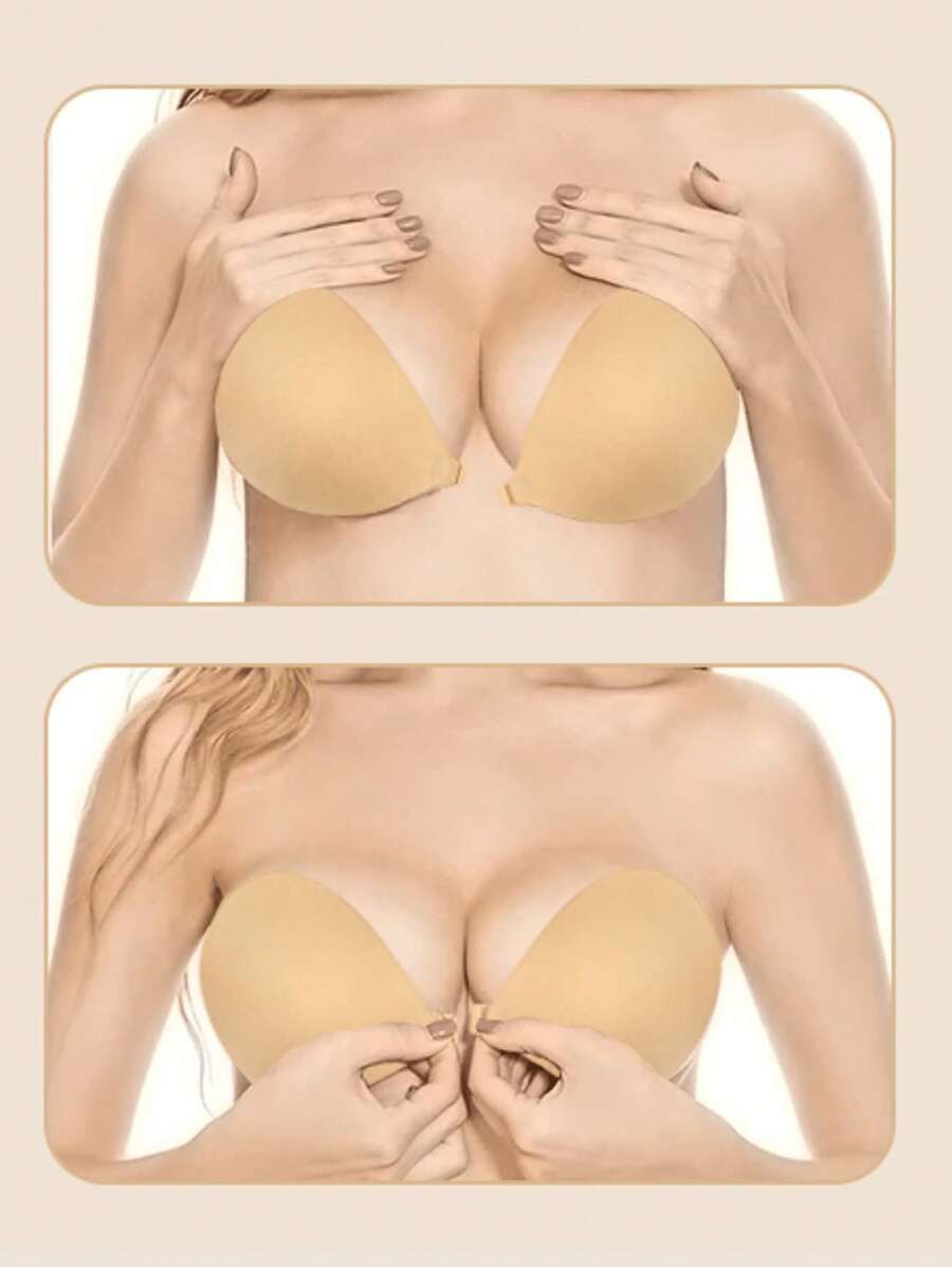Soutien-gorge adhésif push-up invisible sans bretelles